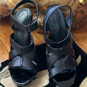 Bottega Veneta Sculpted Heel Sandals